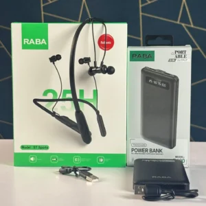 raba wireless neckband 25 h...